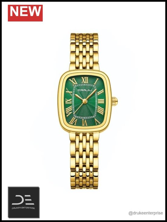 Fashion Retro Dress Analog Quartz Waterproof Wristwatch, Roman Numerals, main image 5